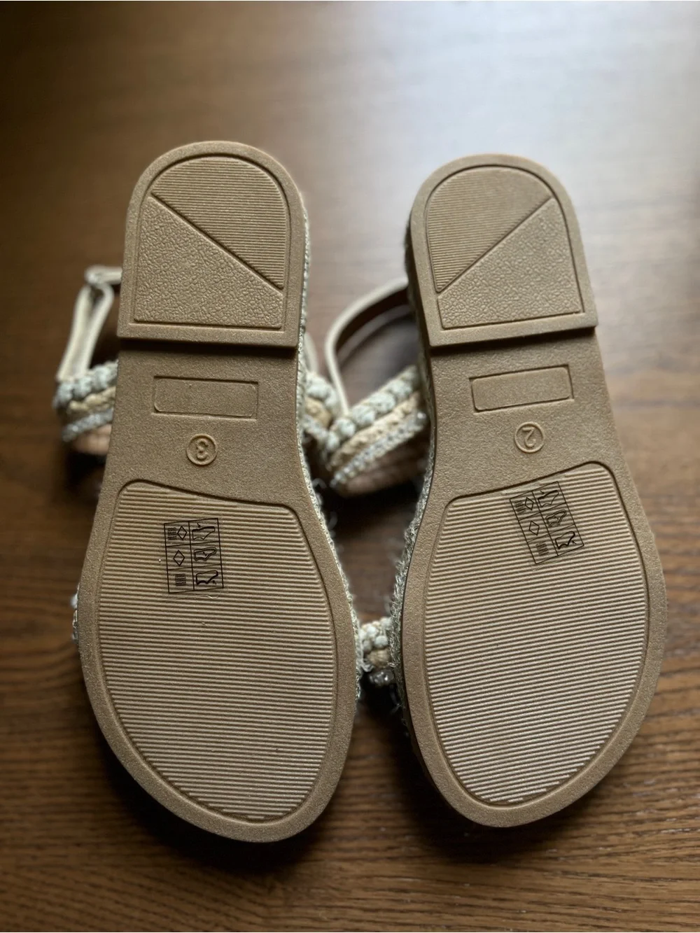 NWT Tahari Neutral Braided-Strap Women's Sandals